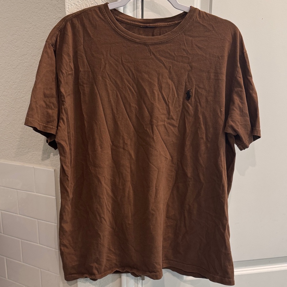 Polo Ralph Lauren Brown Unisex Short Sleeve Tee